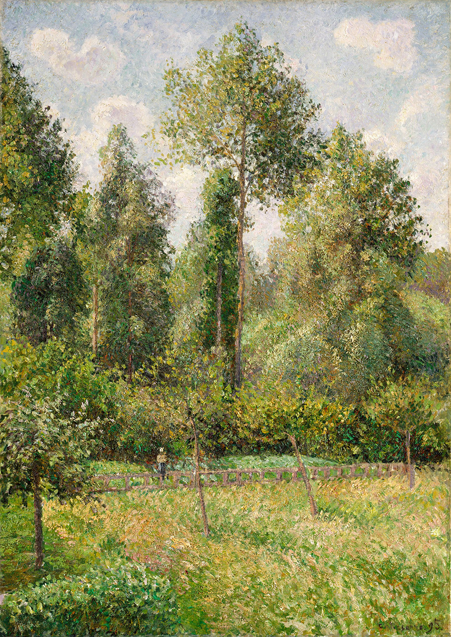 Poplars, Eragny by Camille Pissarro